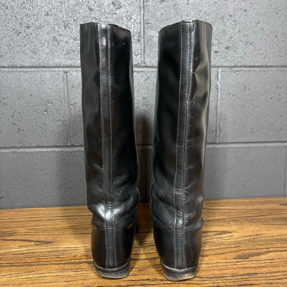 Vintage Women’s Tall Leather Lace-Up Equestrian Boots Size 10 Made in Yugoslavia - Picture 6 of 11